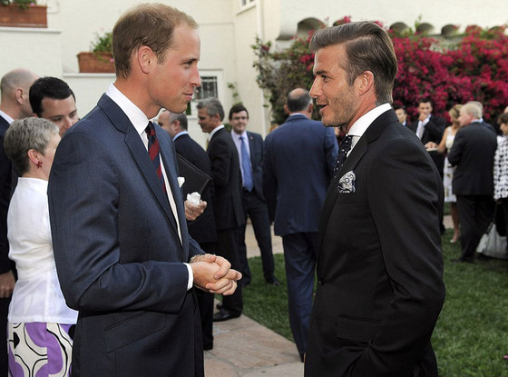 Prince William, David Beckham Prince William, David Beckham